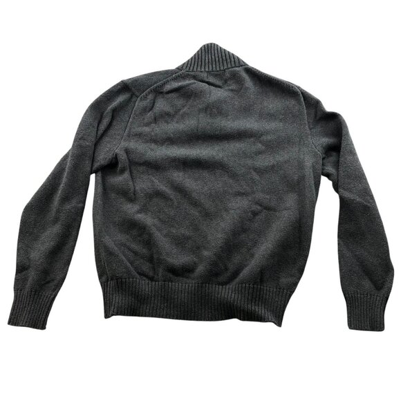Polo Ralph Lauren Mens Sweater Medium Pullover Mock Neck Cotton Gray Knit Cozy - Picture 2 of 12
